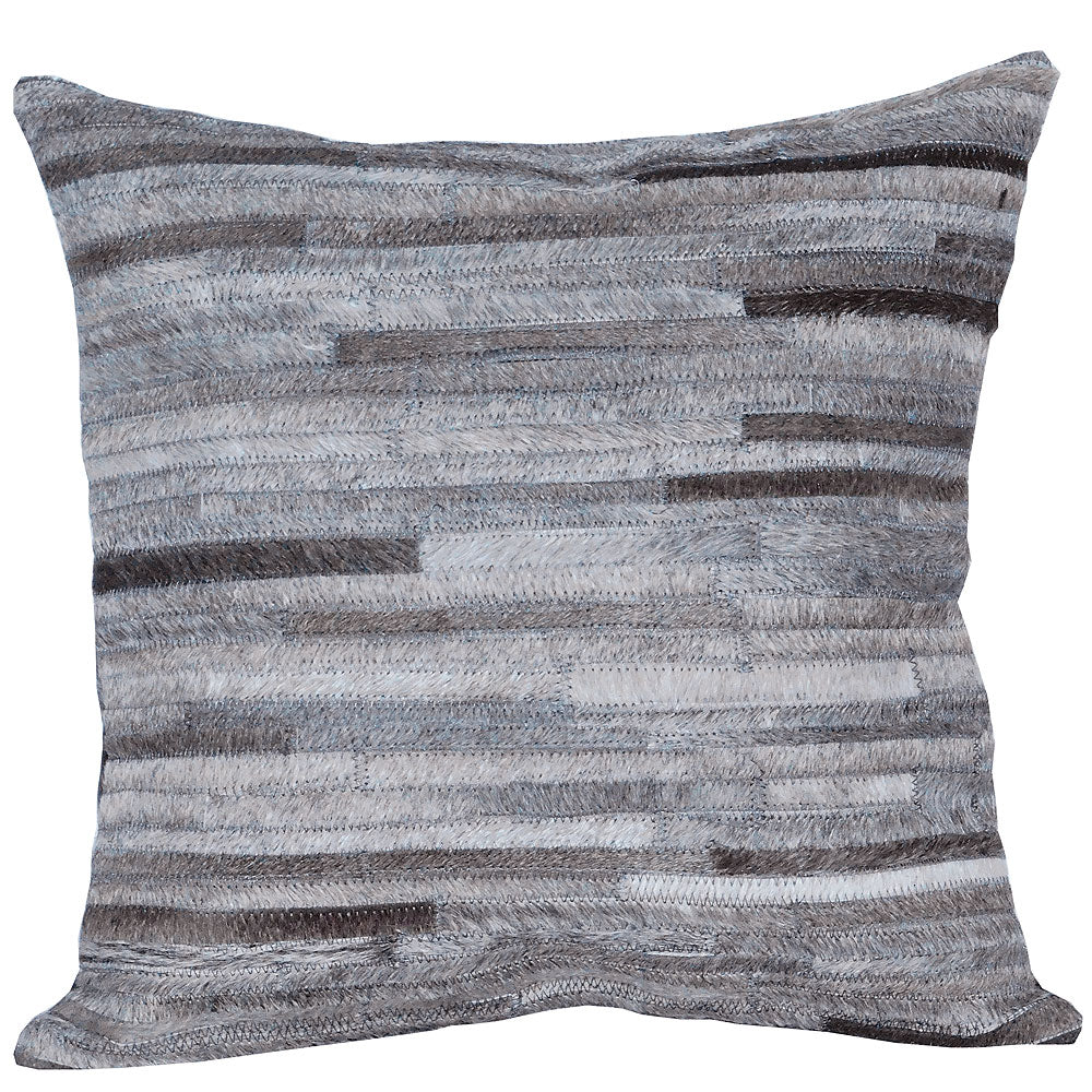Pl510-F Cowhide Leather Hair-On Patchwork Cushion Pillow Cover
