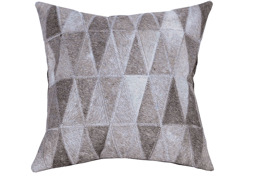Hilason Cowhide Leather Hair-On Patchwork Cushion Pillow Cover