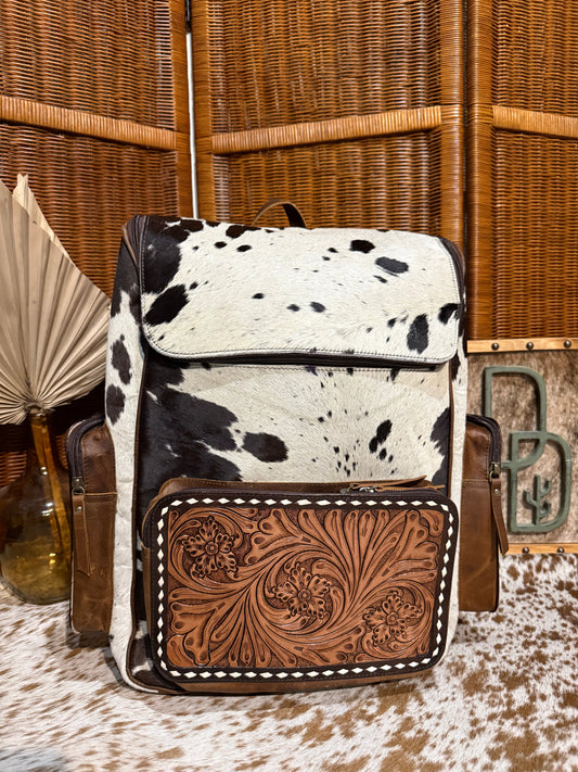 Evangeline Cowhide Backpack #60