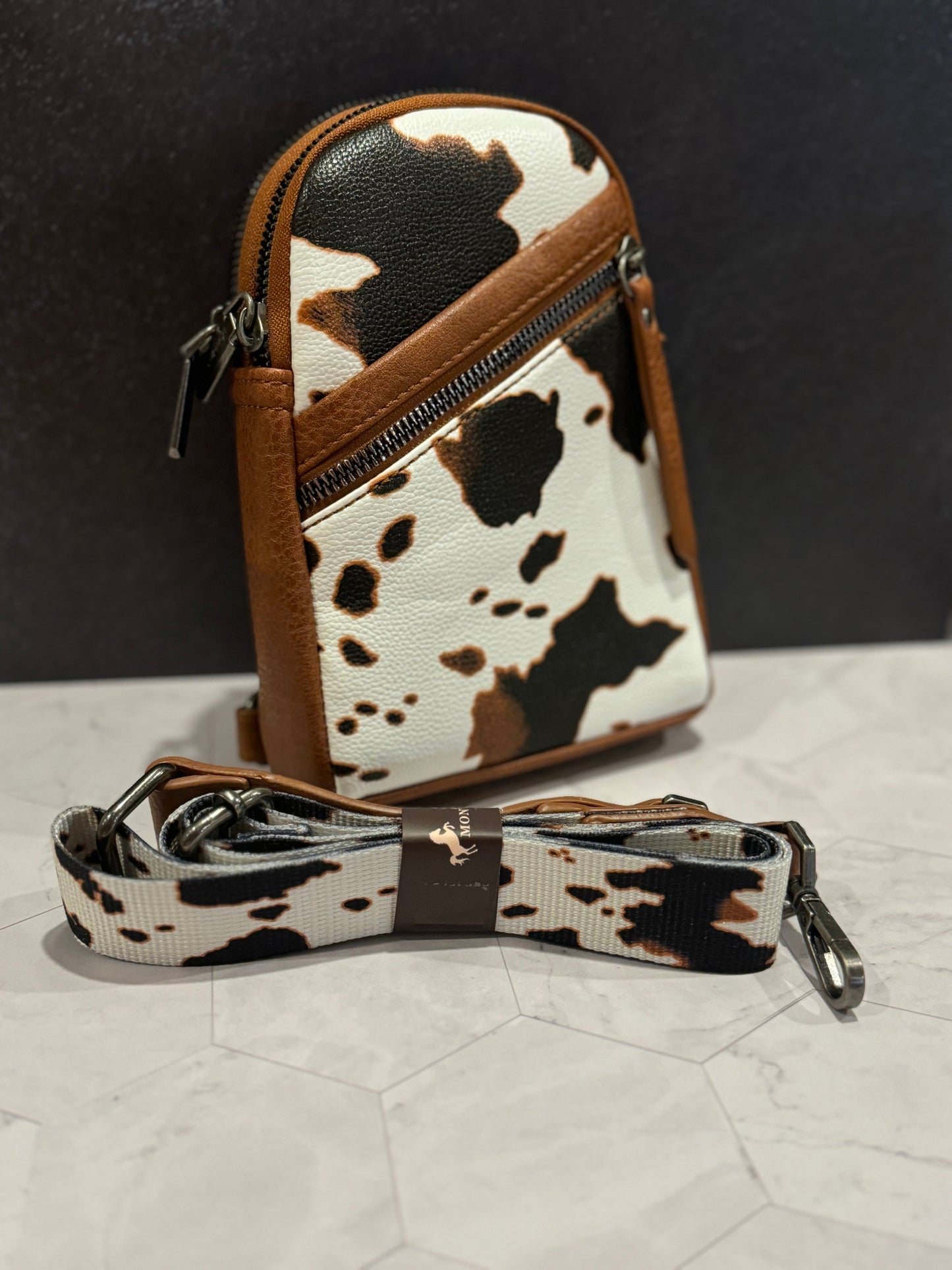 Montana West Cow print Crossbody