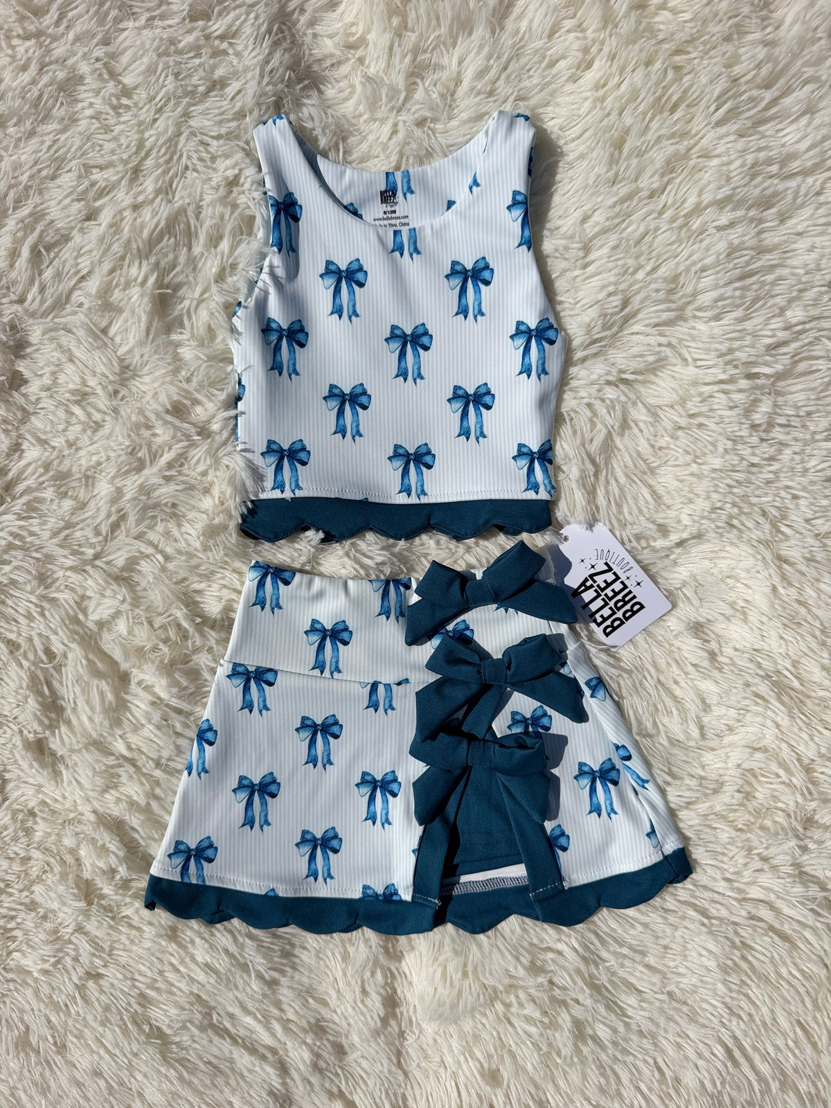 Mommy & Me Royal Ribbon Athletic Set