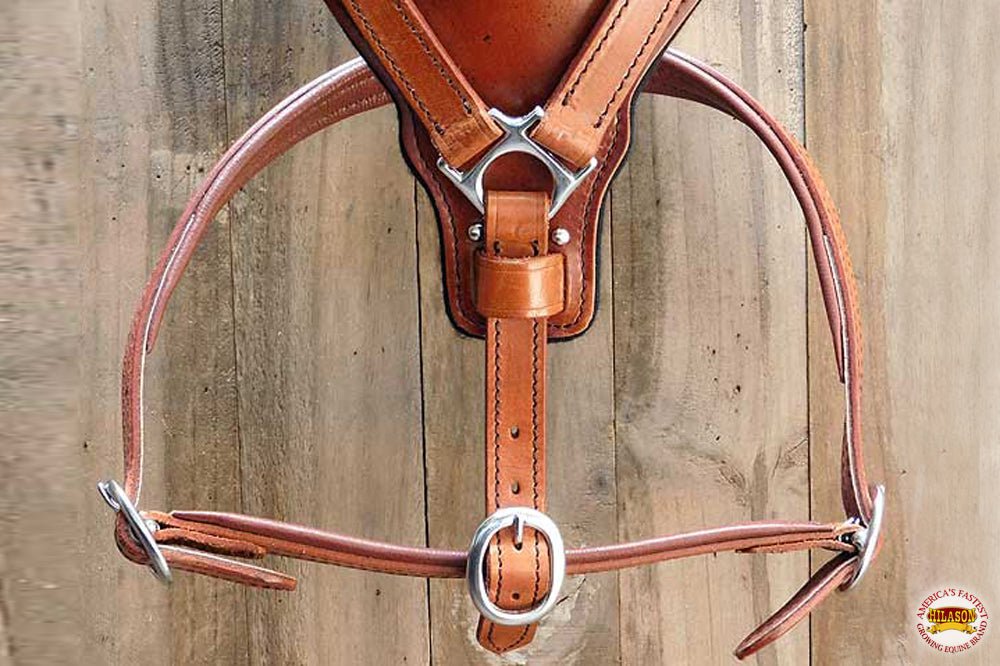 Large Leather Dog Harness Mahogany Genuine With Matching Leash Hilason