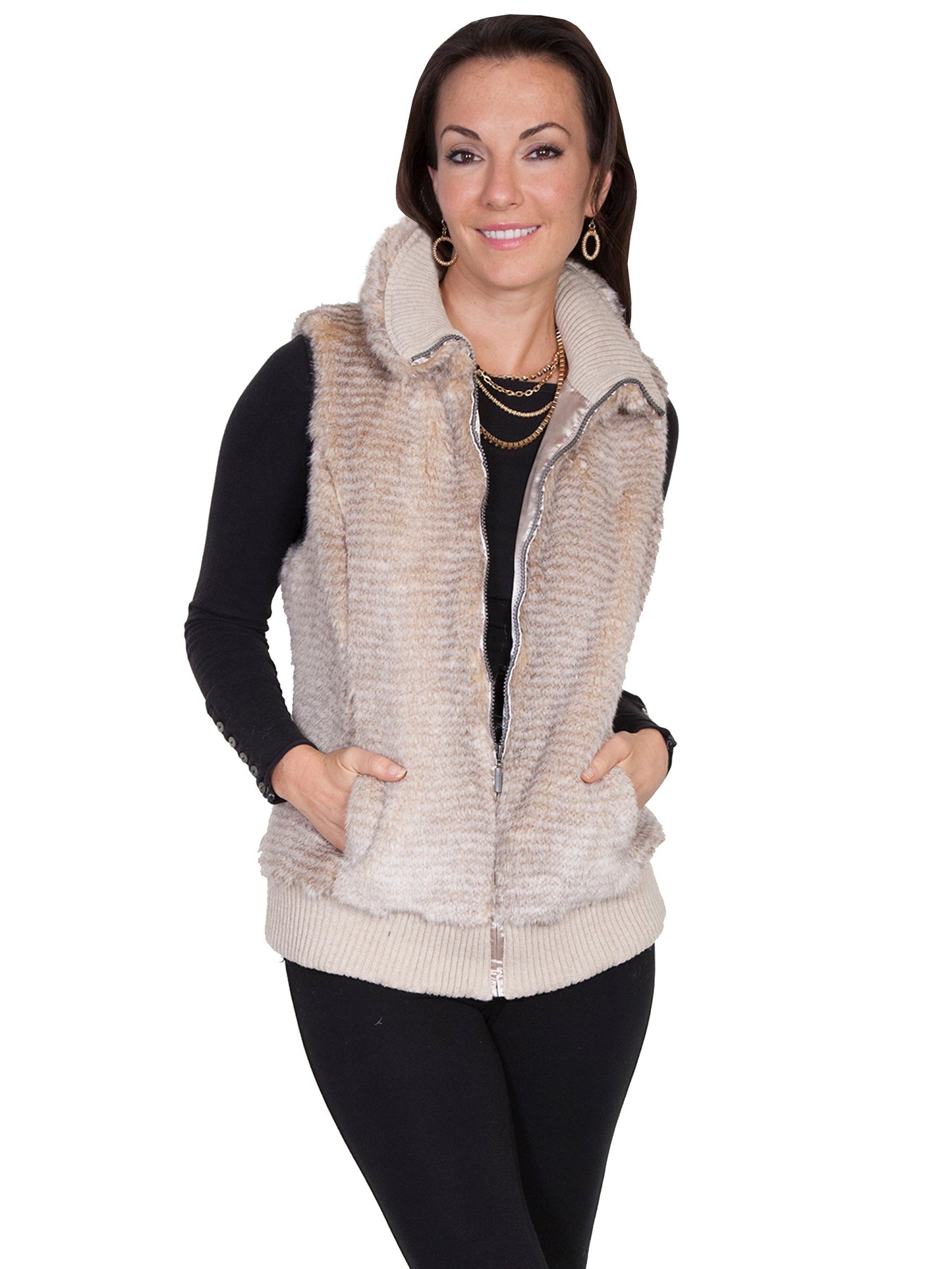Faux Fur Vest - 8048