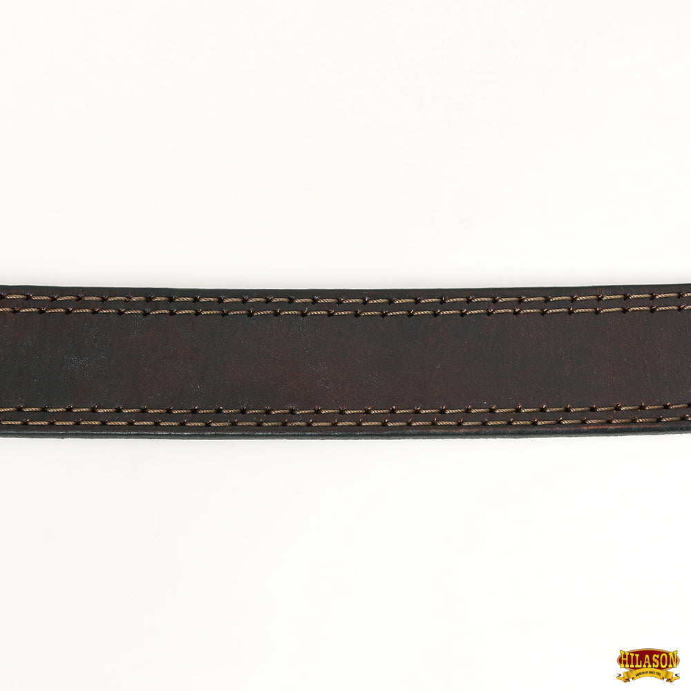 HILASON Western Genuine Leather Belt for Men Women Cowboy Cowgirl Handmade Unisex Full Grain Heavy Duty Tooled Belt for Jeans