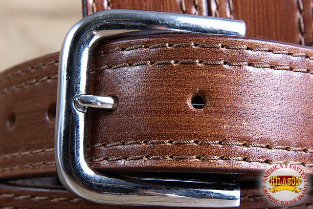 HILASON Western Genuine Leather Belt for Men Women Cowboy Cowgirl Handmade Unisex Full Grain Heavy Duty Tooled Belt for Jeans