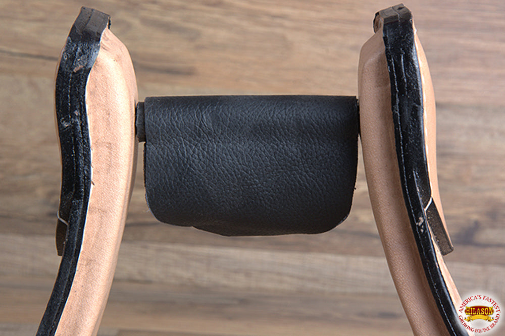 HILASON Horse Western Saddle Stirrup Leather Stirrups Pair | Leather Western Stirrups with Wooden Core | Western Saddle Stirrups | Horse Saddle Stirrups | Anti-Slip Stirrups