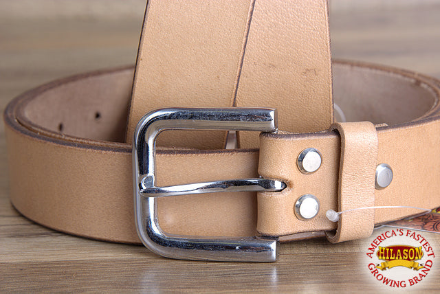 HILASON Western Genuine Leather Belt for Men Women Cowboy Cowgirl Handmade Unisex Full Grain Heavy Duty Tooled Belt for Jeans
