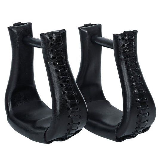 Hilason Western Saddle Bell Oil Leather Horse Saddle Stirrups Neck 3 In