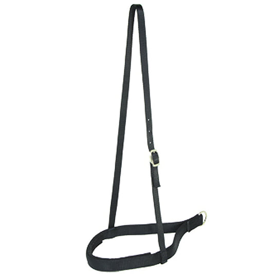 1" Hilason Western Double Ply Horse Nylon Noseband Black