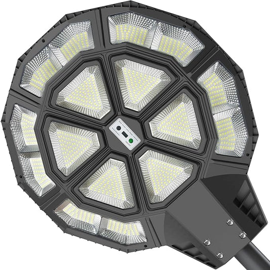 4500W Large Solar Street Lights Outdoor - Commercial Grade Solar Powered Street Light 120000LM with Remote