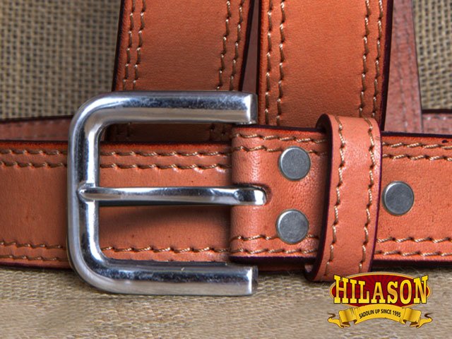 HILASON Western Genuine Leather Belt for Men Women Cowboy Cowgirl Handmade Unisex Full Grain Heavy Duty Tooled Belt for Jeans