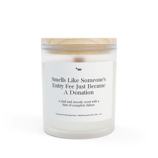 Frosted Glass Candle, 11oz - Entry Fee