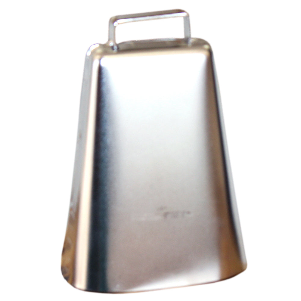 5" Hilason Pro Rodeo Junior Cow Bull Riding Kentucky Rope Bell Nickel Plated