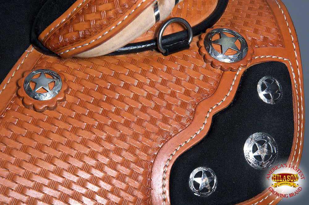 Hilason Western Horse Treeless Trail Barrel Saddle American Leather
