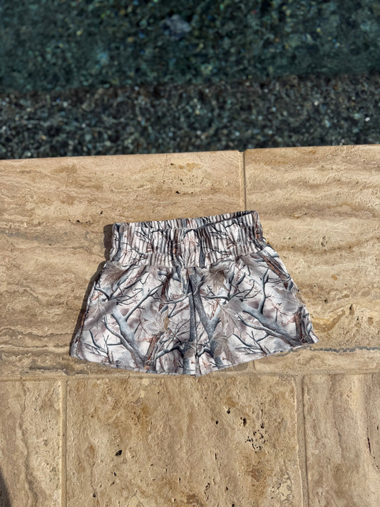 White Timber Swim Trunks  (FINAL SALE)