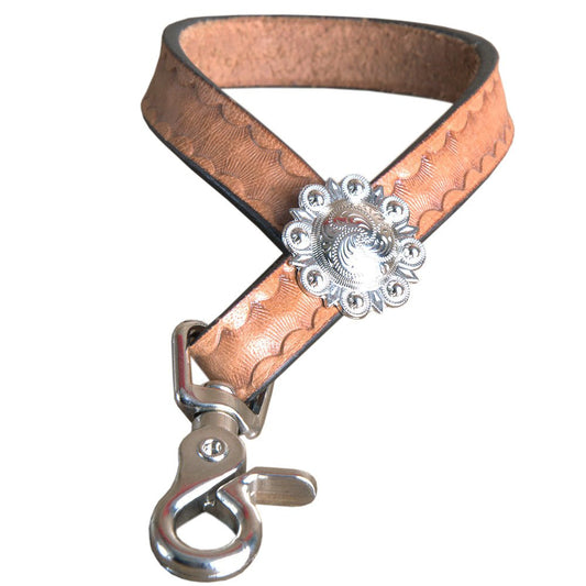 HILASON Leather Horse Tie Down Hobble Keeper Sunset Hand Tool 4 Inch