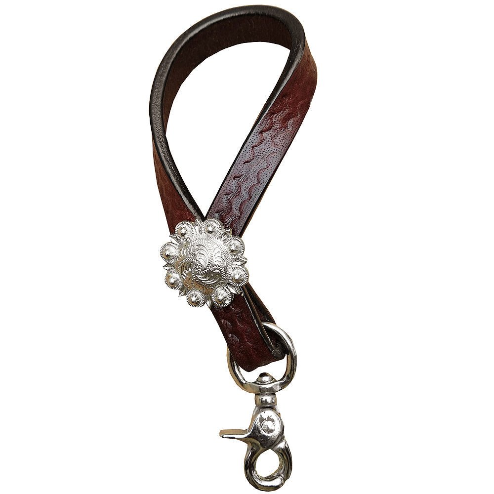 HILASON Leather Horse Tie Down Hobble Keeper Sunset Hand Tool 4 Inch