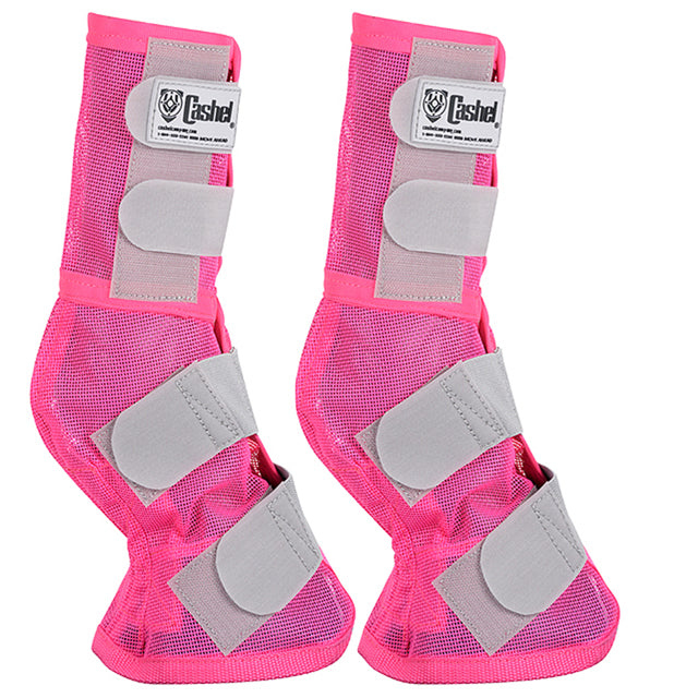 4 Pack Cashel Fly Prevention Horse Leg Guard Cool Mesh Boots Pink