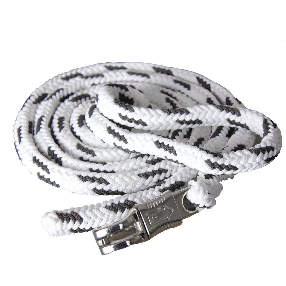 Hilason Horse Riding Poly Lead Rope Blue Tan  1" X 9 Ft.