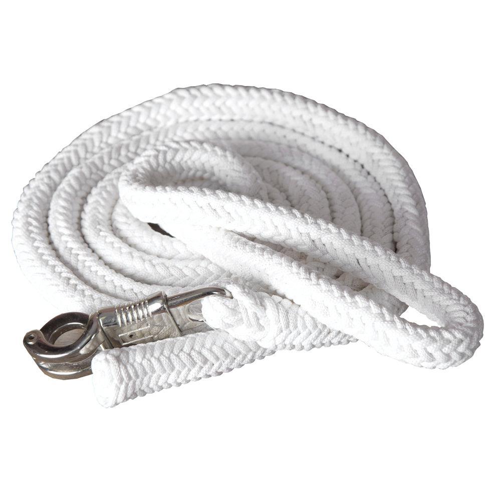 Hilason Horse Riding Poly Lead Rope Blue Tan  1" X 9 Ft.