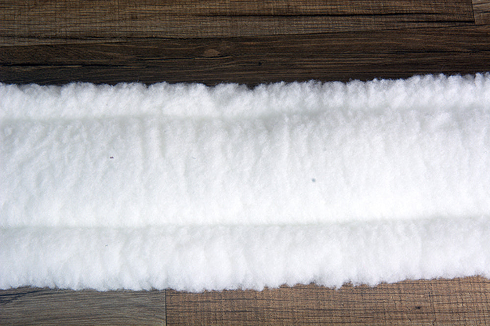 Hilason Horse Saddle Fleece Synthetic Cinch Girth W/ Center D Ring Brown