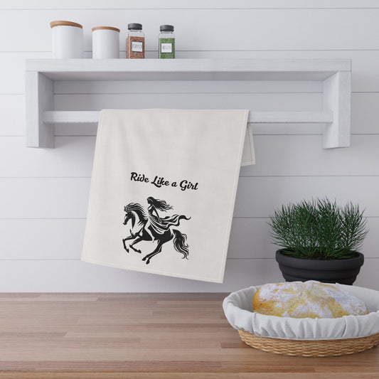 Equestrian Tea Towels - 'Ride Like a Girl' Kitchen Décor, Gifts for Horse Lovers, Farmhouse Style, Home Accessories, Cooking & Baking [...]