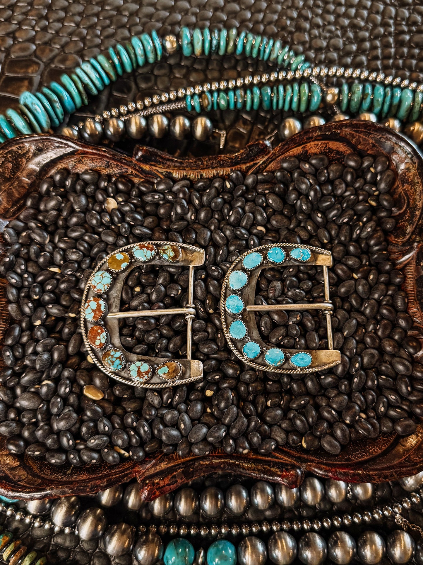 Barn Sour Turquoise Belt Buckle