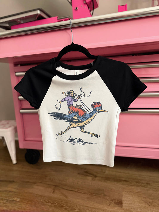 Cowgirl Roadrunner Baby Tee