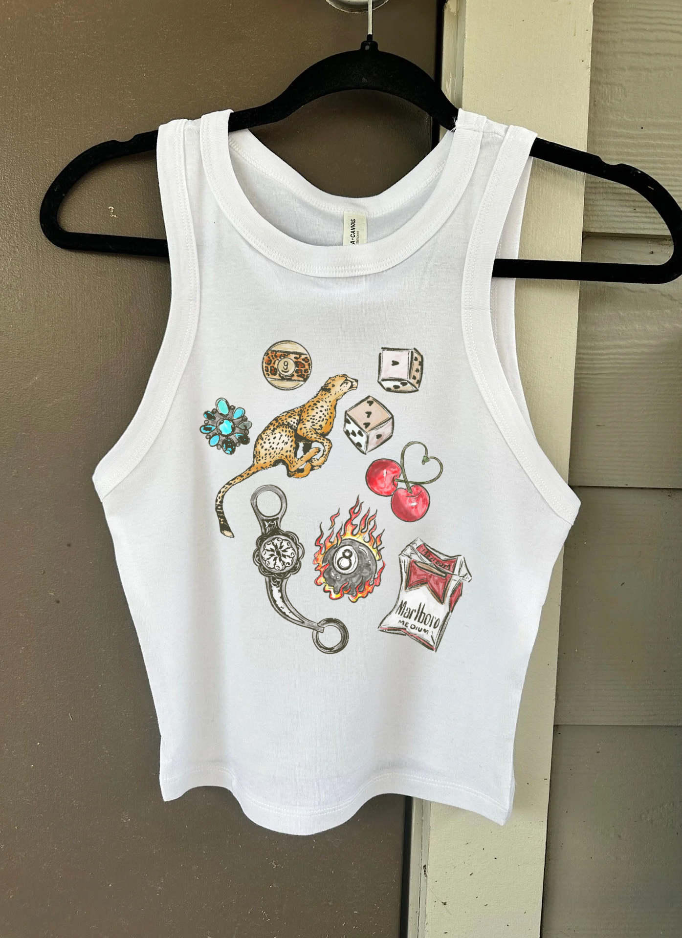 Roll The Dice Cropped Tank