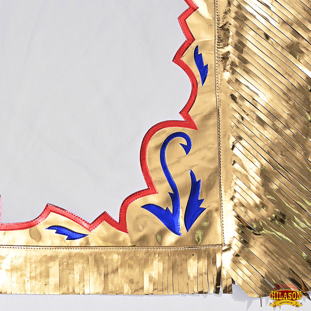 Hilason Handmade Genuine Leather Chaps Adult Handtooled Rodeo Bull Riding