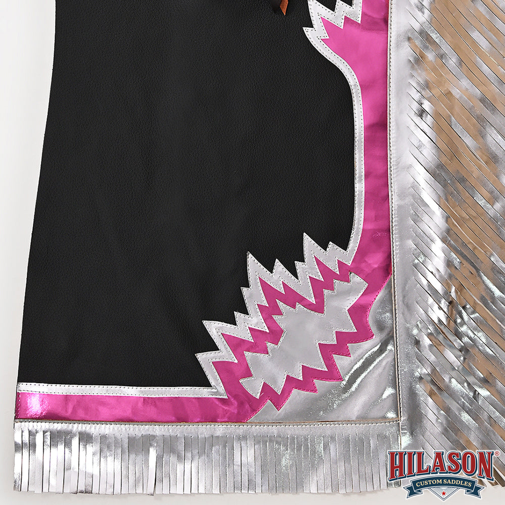 Ch208N-F Hilason Bull Riding Genuine Leather Rodeo Western Chaps