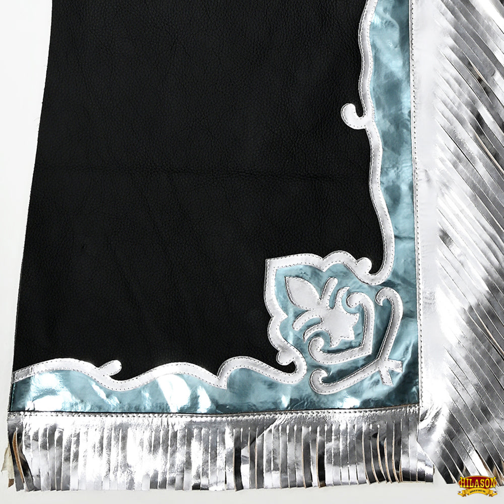 Hilason Handmade Genuine Leather Chaps Adult Handtooled Rodeo Bull Riding