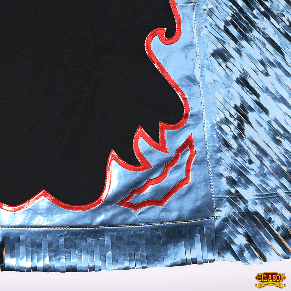 Hilason Handmade Genuine Leather Chaps Adult Handtooled Rodeo Bull Riding