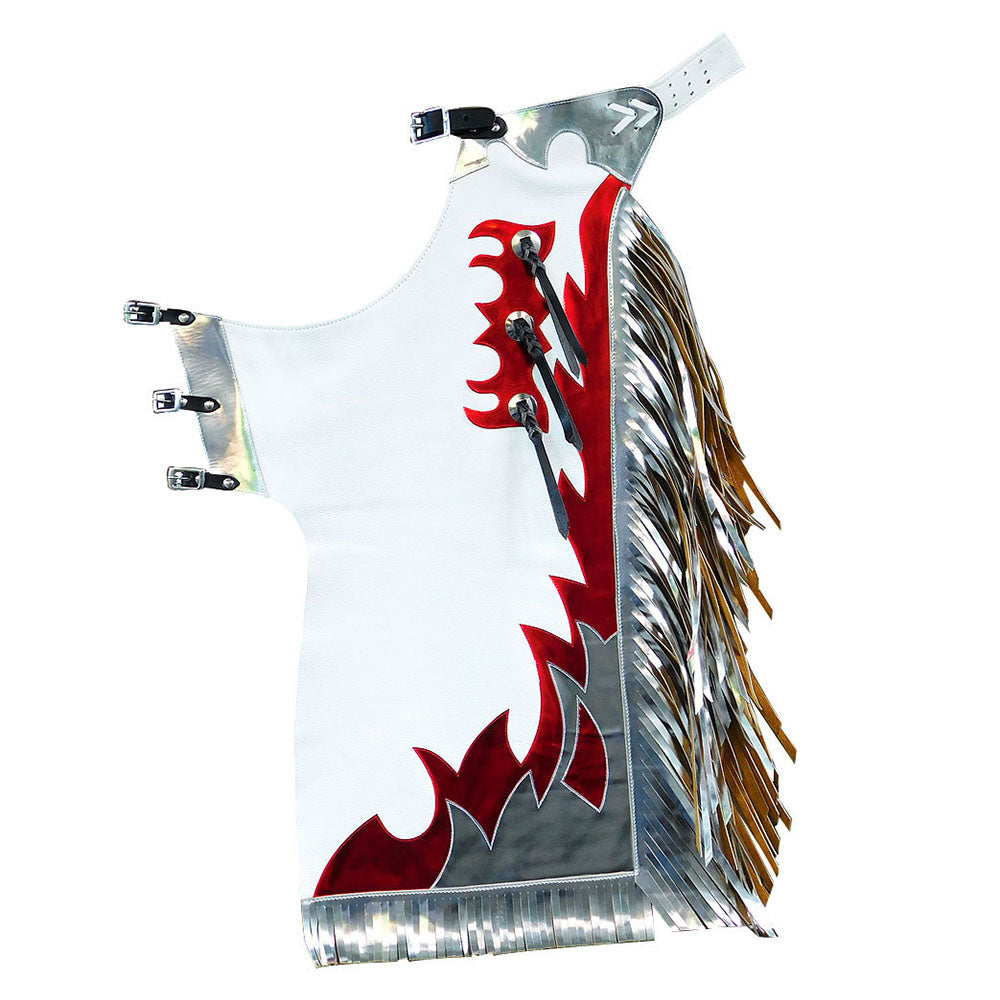 Western Youth Child Rodeo Bronc Bull Riding Show Genuine Leather Chaps