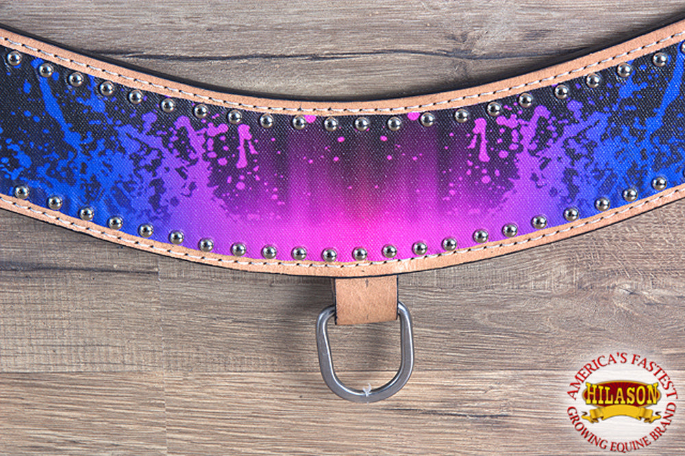Hilason Western Horse Tripping Breast Collar Splatter American Leather