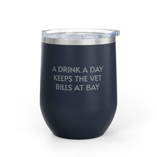 Wine Tumbler, 12oz - A Drink A Day