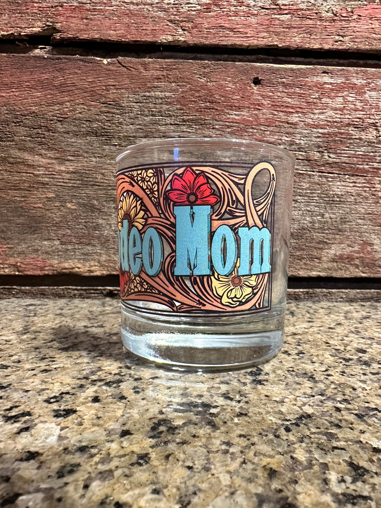 On the Rocks Glass Rodeo Mom