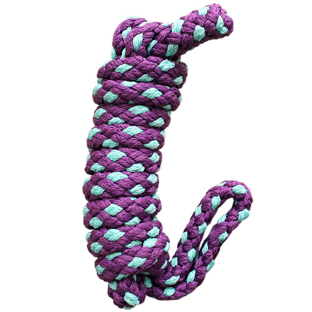 Hilason Horse Riding Poly Lead Rope 1/4" X 9 Ft. Red Turquoise