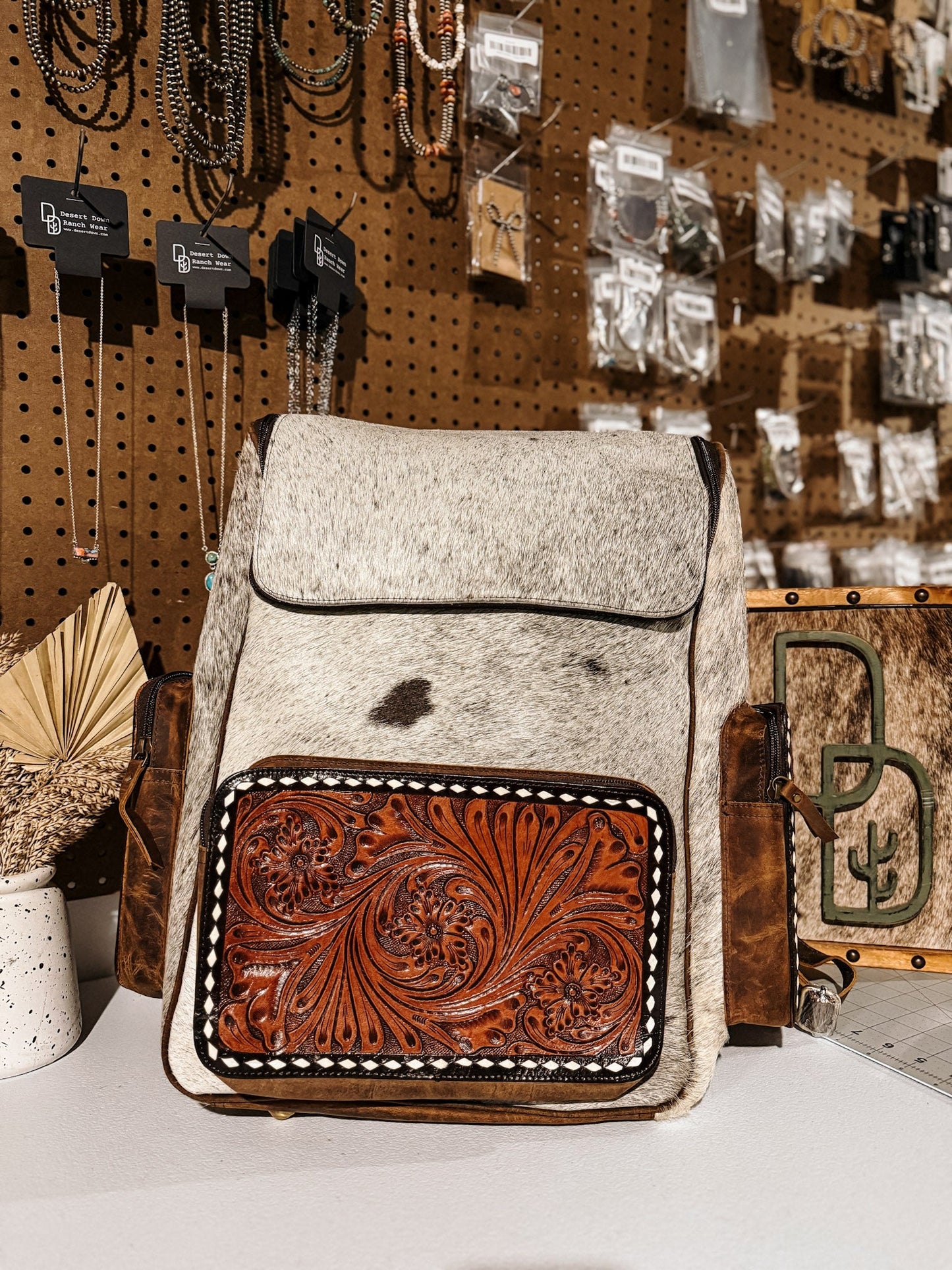 Evangeline Cowhide Backpack #29