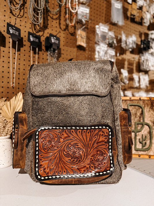 Evangeline Cowhide Backpack #46