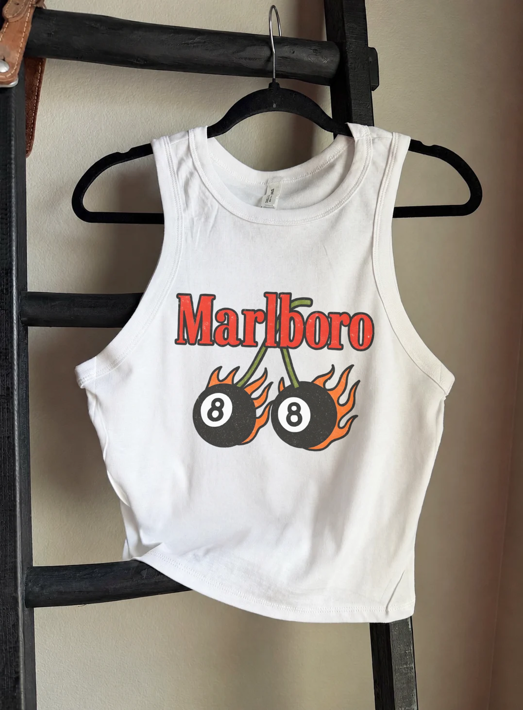 Cherry Boro Cropped Tank