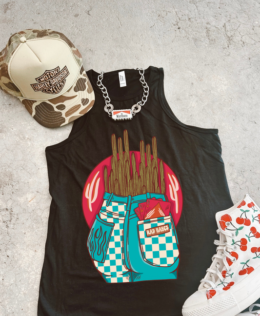 Rad Babes  full length Racer Tank