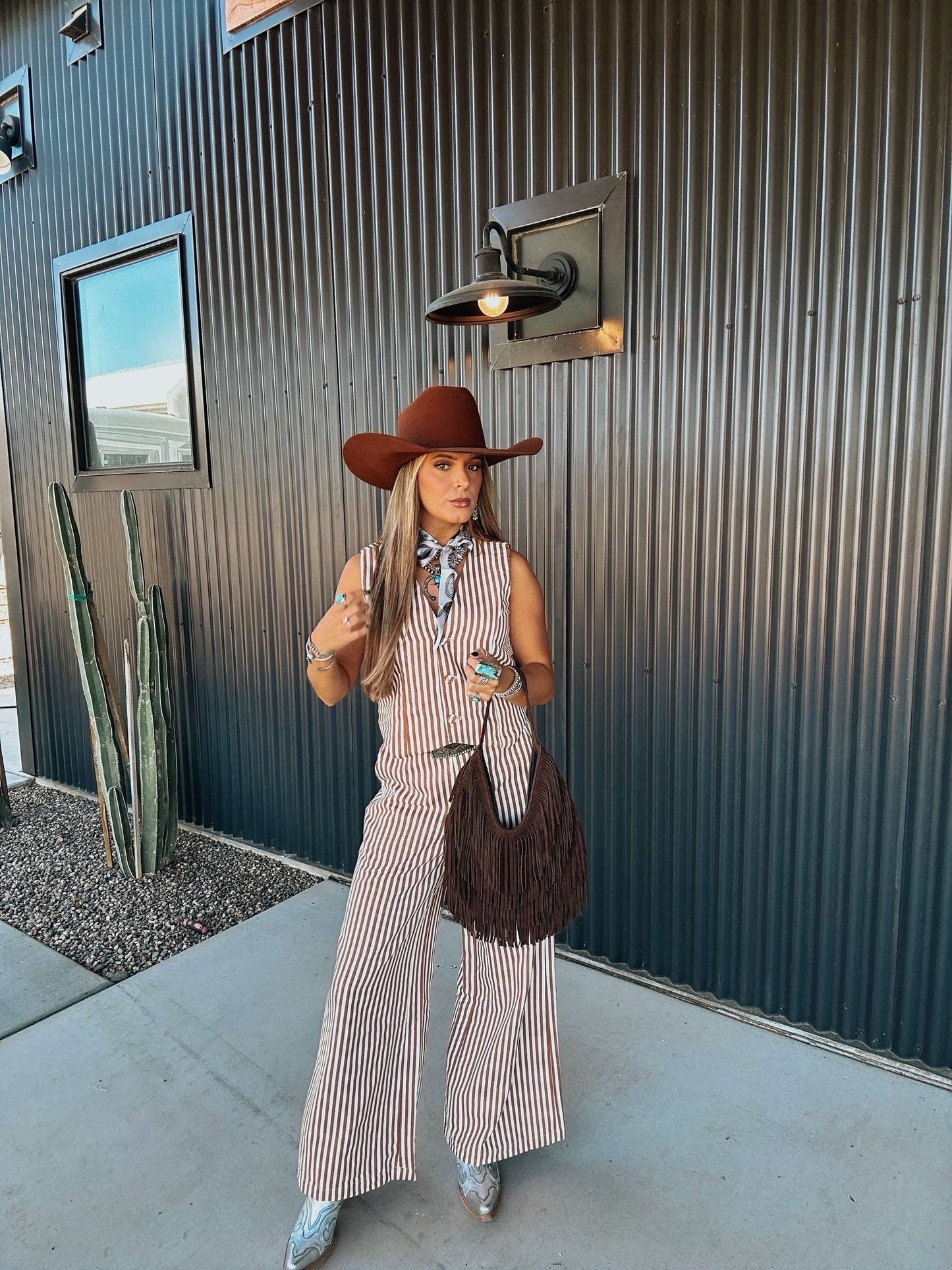 The Striped Wide Leg Pants
