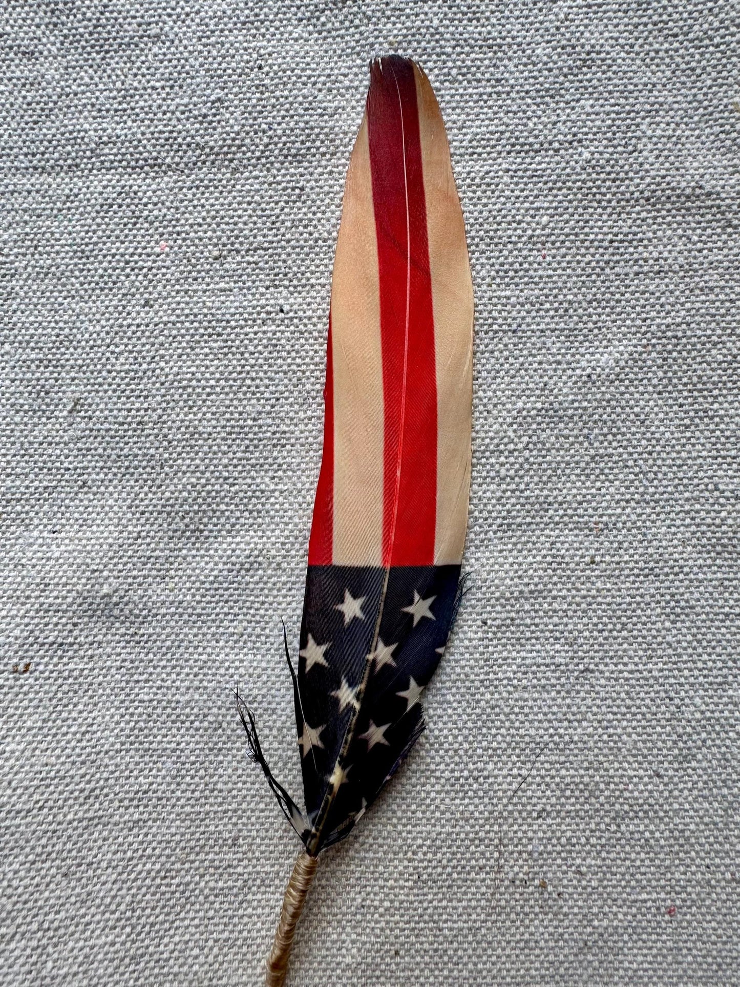American Flag Western Hat Feather