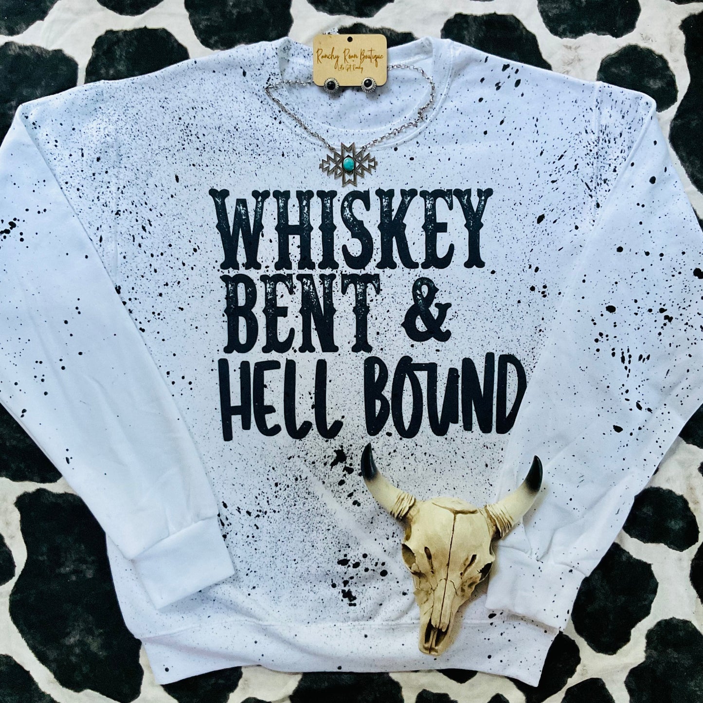 Whiskey Distressed Sweatshirt