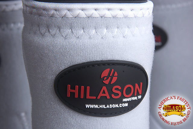 Large Hilason Horse Medicine Sports Boots Front Leg White