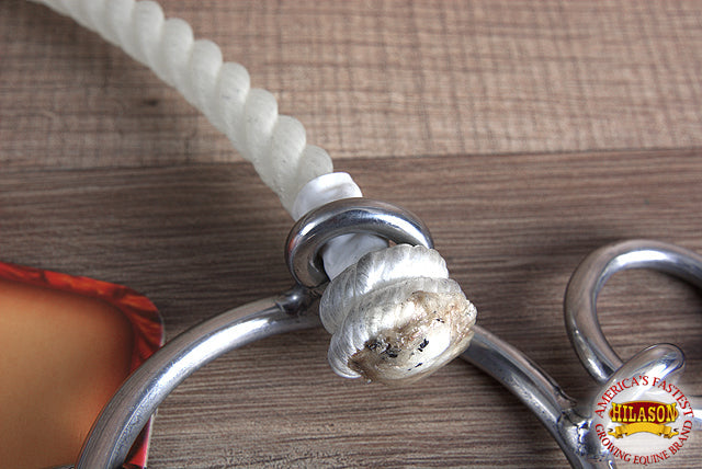 Hilason Western Horse Mouth Stainless Steel Ring Combo Snaffle Hackamore Bit