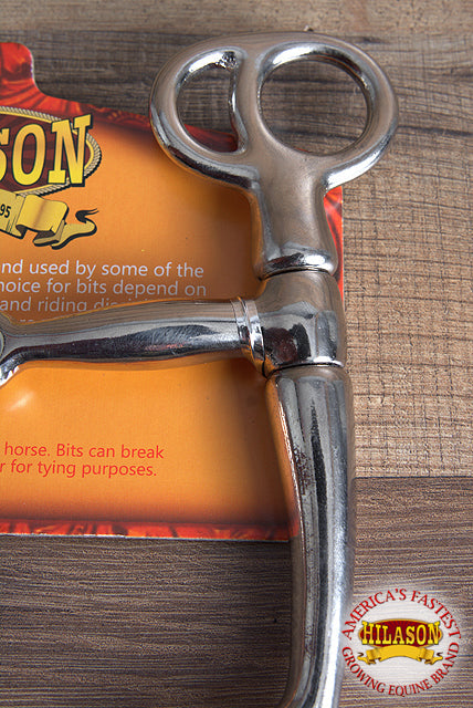 4-1/2" Hilason Malleable Iron Nickel Plated Colt Breaking Horse Mouth Bit