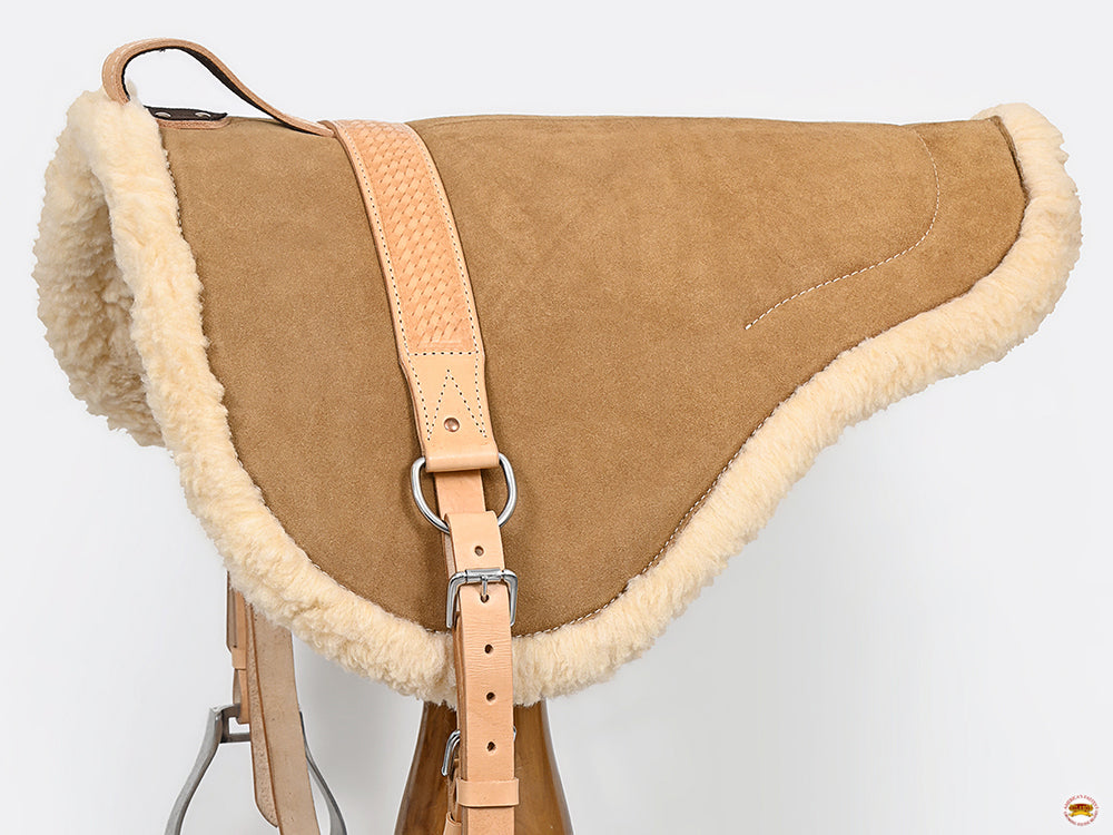 Hilason Natural Horsemanship Leather Bareback Western Treeless Saddle Pad