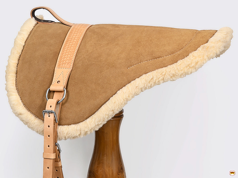 Hilason Natural Horsemanship Leather Bareback Western Treeless Saddle Pad